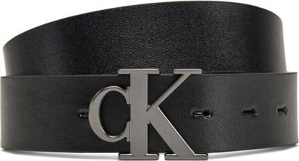 ΖΩΝΗ ΑΝΔΡΙΚΗ MONOGRAM PLAQUE 35MM REV/ADJ LV04G7002G ΜΑΥΡΟ CALVIN KLEIN JEANS