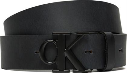 ΖΩΝΗ ΑΝΔΡΙΚΗ ROUND MONO PLAQUE LTHR BELT 35MM K50K512068 ΜΑΥΡΟ CALVIN KLEIN JEANS