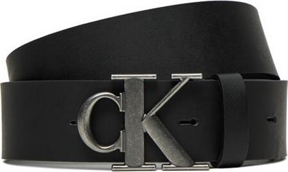 ΖΩΝΗ ΑΝΔΡΙΚΗ ROUND MONO PLAQUE LTHR BELT 40MM K50K512067 ΜΑΥΡΟ CALVIN KLEIN JEANS