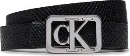 ΖΩΝΗ ΓΥΝΑΙΚΕΙΑ MONO PLAQUE REV LTHR BELT 25MM K60K611487 ΜΑΥΡΟ CALVIN KLEIN JEANS