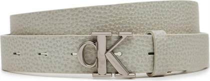 ΖΩΝΗ ΓΥΝΑΙΚΕΙΑ MONOGRAM PLACQUE BUCKLE 25MM LV04K7003G ΛΕΥΚΟ CALVIN KLEIN JEANS