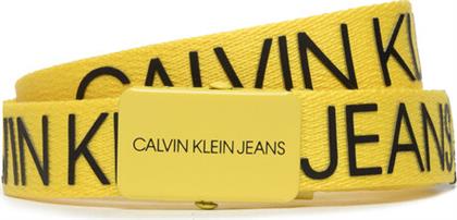 ΖΩΝΗ ΠΑΙΔΙΚΗ CANVAS LOGO BELT IU0IU00125 ΚΙΤΡΙΝΟ CALVIN KLEIN JEANS από το MODIVO