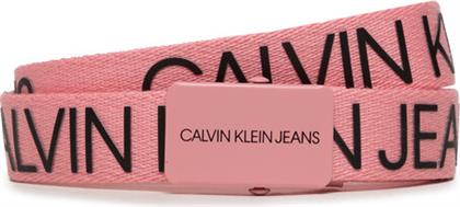 ΖΩΝΗ ΠΑΙΔΙΚΗ CANVAS LOGO BELT IU0IU00125 ΡΟΖ CALVIN KLEIN JEANS από το MODIVO