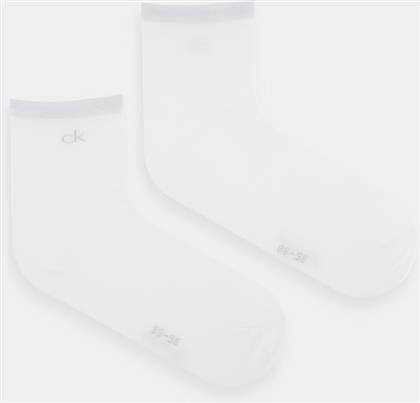 ΚΑΛΤΣΕΣ 2-PACK ΧΡΩΜΑ: ΑΣΠΡΟ, 701229680 CALVIN KLEIN