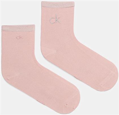 ΚΑΛΤΣΕΣ 2-PACK ΧΡΩΜΑ: ΡΟΖ, 701229680 CALVIN KLEIN