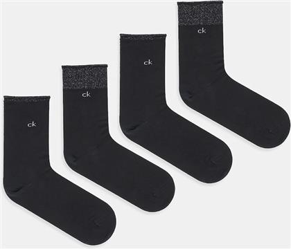 ΚΑΛΤΣΕΣ 4-PACK ΧΡΩΜΑ: ΜΑΥΡΟ, 701235367 CALVIN KLEIN