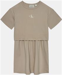 LAYERED T-SHIRT SS DRESS (9000211596-82734) CALVIN KLEIN