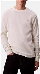 LS WAFFLE BADGE CREWNK TEE CALVIN KLEIN