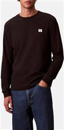 LS WAFFLE BADGE CREWNK TEE CALVIN KLEIN