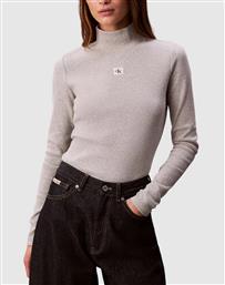 LS WOVEN LABEL TURTLENECK CALVIN KLEIN