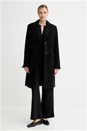 ΜΑΛΛΙΝΟ ΠΑΛΤΟ ΧΡΩΜΑ: ΜΑΥΡΟ, LV044D558G CALVIN KLEIN
