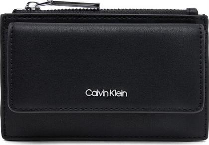 ΜΕΓΑΛΟ ΠΟΡΤΟΦΟΛΙ ΓΥΝΑΙΚΕΙΟ CK MUST ZIP FLAP CARDHOLDER K60K612941 ΜΑΥΡΟ CALVIN KLEIN