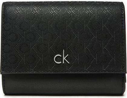 ΜΙΚΡΟ ΠΟΡΤΟΦΟΛΙ ΓΥΝΑΙΚΕΙΟ CK DAILY MEDIUM TRIFOLD-MONO K60K612841 ΜΑΥΡΟ CALVIN KLEIN