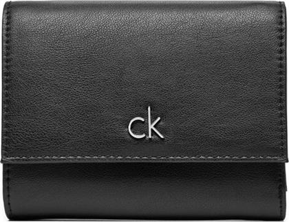 ΜΙΚΡΟ ΠΟΡΤΟΦΟΛΙ ΓΥΝΑΙΚΕΙΟ CK DAILY MEDIUM TRIFOLD-PBL K60K612851 ΜΑΥΡΟ CALVIN KLEIN