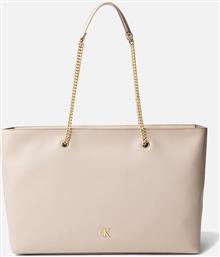 MINIMAL MONOGRAM CHAIN TOTE (ΔΙΑΣΤΑΣΕΙΣ: 34 X 36 X 14ΕΚ.) CALVIN KLEIN