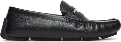 ΜΟΚΑΣΙΝΙΑ DRIVER HRDW LTH HM0HM01980 ΜΑΥΡΟ CALVIN KLEIN