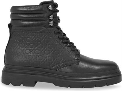 ΟΡΕΙΒΑΤΙΚΑ ΠΑΠΟΥΤΣΙΑ COMBAT BOOT MONO HM0HM01211 ΜΑΥΡΟ CALVIN KLEIN