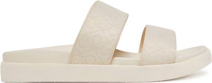 ΠΑΝΤΟΦΛΕΣ FLAT SLIDE JACQ HW0HW02486 ΕΚΡΟΥ CALVIN KLEIN