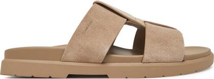 ΠΑΝΤΟΦΛΕΣ LUG SANDAL DOUBLE T SU HM0HM01800 ΚΑΦΕ CALVIN KLEIN