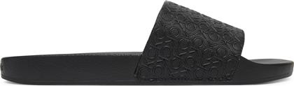 ΠΑΝΤΟΦΛΕΣ POOL SLIDE MONO HM0HM01968 ΜΑΥΡΟ CALVIN KLEIN