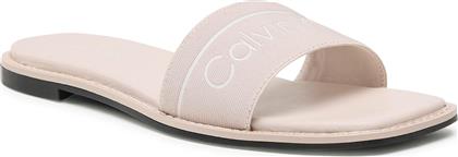 ΠΑΝΤΟΦΛΕΣ SQUARED FLAT SLIDE HE HW0HW00817 ΜΠΕΖ CALVIN KLEIN