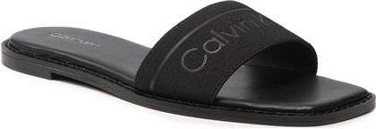 ΠΑΝΤΟΦΛΕΣ SQUARED FLAT SLIDE HE HW0HW00817 ΜΑΥΡΟ CALVIN KLEIN