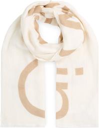 ΠΑΣΜΙΝΑ BOLD LOGO COTTON HEMP SCARF K60K612975 ΕΚΡΟΥ CALVIN KLEIN από το MODIVO