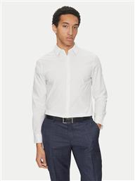 ΠΟΥΚΑΜΙΣΟ LV04LB145G ΛΕΥΚΟ SLIM FIT CALVIN KLEIN