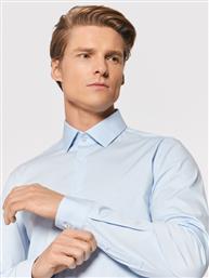 ΠΟΥΚΑΜΙΣΟ POPLIN K10K108229 ΜΠΛΕ SLIM FIT CALVIN KLEIN από το MODIVO