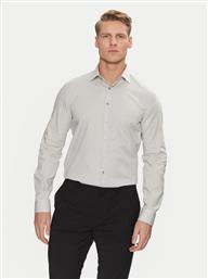 ΠΟΥΚΑΜΙΣΟ POPLIN STRETCH SLIM SHIRT K10K108229 ΓΚΡΙ SLIM FIT CALVIN KLEIN