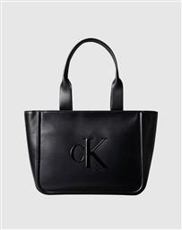 RAISED CK MEDIUM TOTE (ΔΙΑΣΤΑΣΕΙΣ: 33 X 27.5 X 15ΕΚ.) CALVIN KLEIN