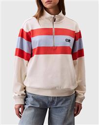 RUGBY JERSEY 1/4 ZIP STRIPE TOP CALVIN KLEIN