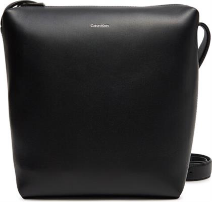 ΣΑΚΟΣ CK PREMIUM LEATHER HOBO MINI K50K512968 ΜΑΥΡΟ CALVIN KLEIN