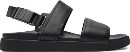 ΣΑΝΔΑΛΙΑ BACK STRAP W/ ICONIC PLAQUE HM0HM01383 ΜΑΥΡΟ CALVIN KLEIN