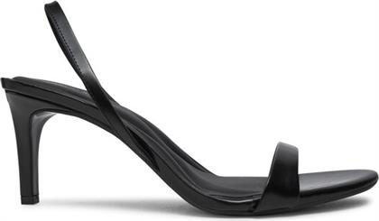 ΣΑΝΔΑΛΙΑ HEEL D'ORSAY SANDAL 70 - BRUSH L HW0HW02265 ΜΑΥΡΟ CALVIN KLEIN