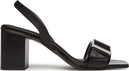 ΣΑΝΔΑΛΙΑ HEEL SANDAL 70 W/BUCKLE - LTH HW0HW02456 ΜΑΥΡΟ CALVIN KLEIN