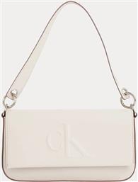 SCULPTED FLAP SHOULDER POUCH25 (ΔΙΑΣΤΑΣΕΙΣ: 14 X 24.5 X 4ΕΚ.) CALVIN KLEIN από το SHOPPING HOUSE