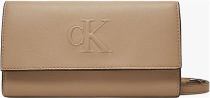 SCULPTED LONG FOLD STRAP WALLET (ΔΙΑΣΤΑΣΕΙΣ: 19 X 11 X 2ΕΚ.) CALVIN KLEIN από το SHOPPING HOUSE