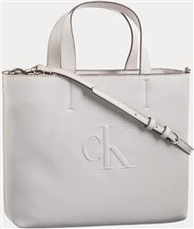 SCULPTED MINI EW TOTE (ΔΙΑΣΤΑΣΕΙΣ: 22 X 27 X 7ΕΚ.) CALVIN KLEIN από το SHOPPING HOUSE