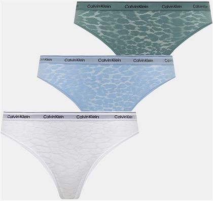 ΣΕΤ 3 ΤΕΜΑΧΙΑ ΣΛΙΠ BRAZILIAN ΜΕ ΔΑΝΤΕΛΑ CALVIN KLEIN