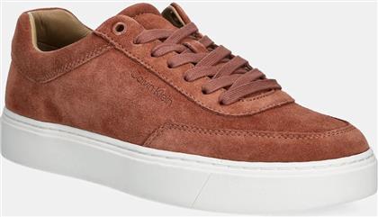 ΣΟΥΕΤ ΑΘΛΗΤΙΚΑ ΠΑΠΟΥΤΣΙΑ CLEAN CUP LOW LACEUP OXF SU ΧΡΩΜΑ: ΚΑΦΕ, HM0HM01880 CALVIN KLEIN
