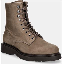 ΣΟΥΕΤ ΠΑΠΟΥΤΣΙΑ LACE UP BOOT W/ ZIP SUEDE ΧΡΩΜΑ: ΜΠΕΖ, HM0HM01576 CALVIN KLEIN