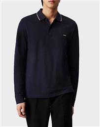 STRETCH PIQUE TIPPING LS POLO CALVIN KLEIN