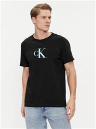 T-SHIRT KM0KM00971 ΜΑΥΡΟ REGULAR FIT CALVIN KLEIN