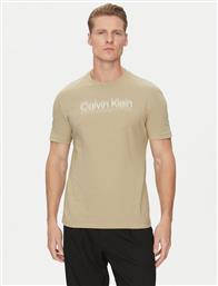 T-SHIRT DOUBLE LOGO K10K114149 ΜΠΕΖ REGULAR FIT CALVIN KLEIN