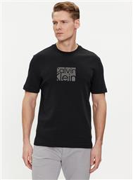 T-SHIRT EMROIDERED BLOCK K10K112498 ΜΑΥΡΟ SLIM FIT CALVIN KLEIN