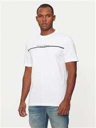 T-SHIRT K10K113802 ΛΕΥΚΟ REGULAR FIT CALVIN KLEIN