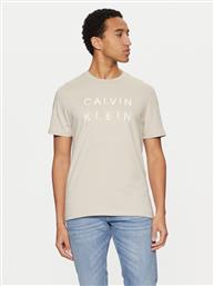 T-SHIRT K10K114156 ΜΠΕΖ REGULAR FIT CALVIN KLEIN