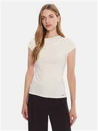 T-SHIRT LV047B275G ΕΚΡΟΥ SLIM FIT CALVIN KLEIN