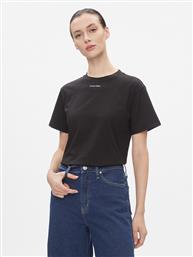 T-SHIRT METALLIC MICRO LOGO T SHIRT K20K206967 ΜΑΥΡΟ REGULAR FIT CALVIN KLEIN